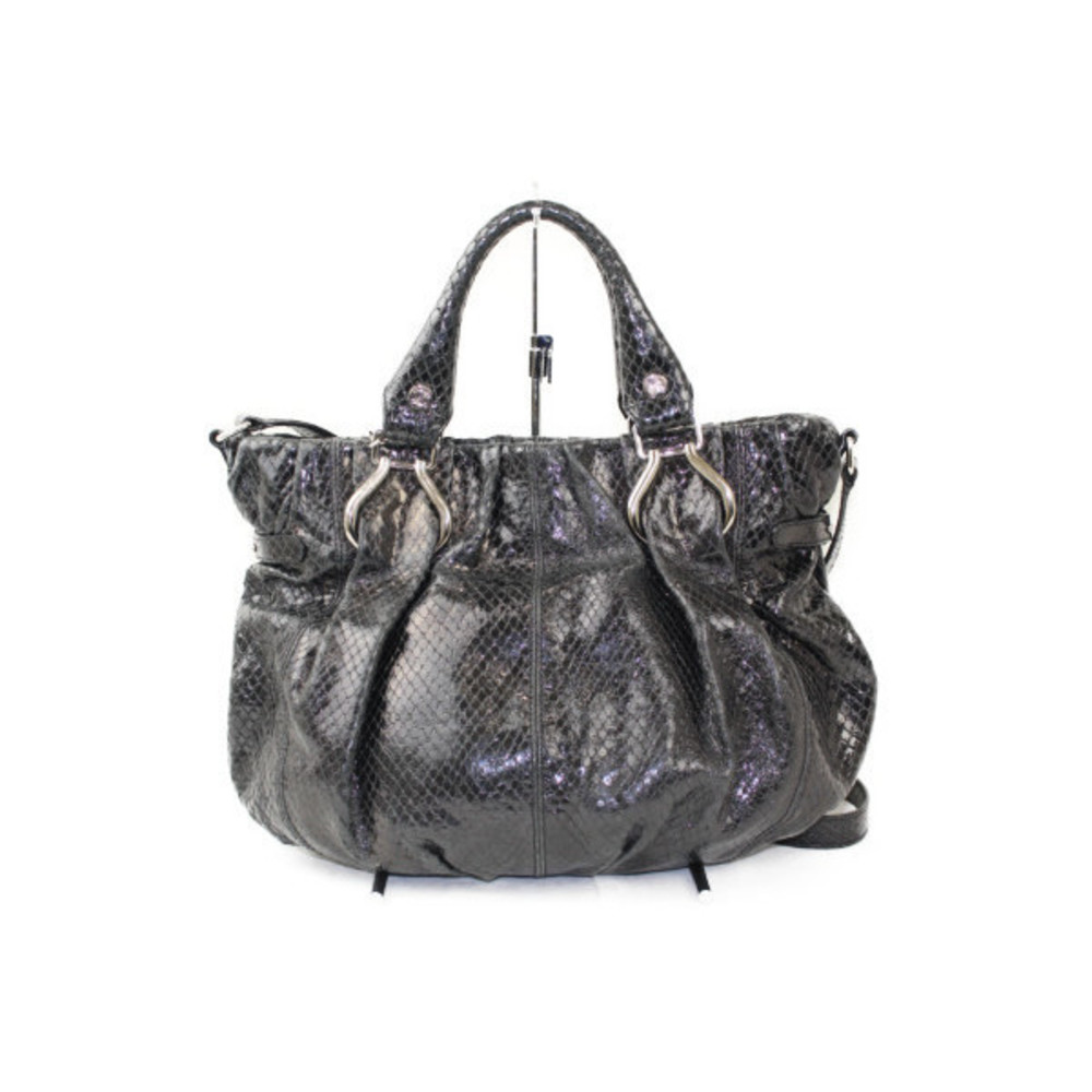 Celine Pillow Small Python Embossed Black - image 1